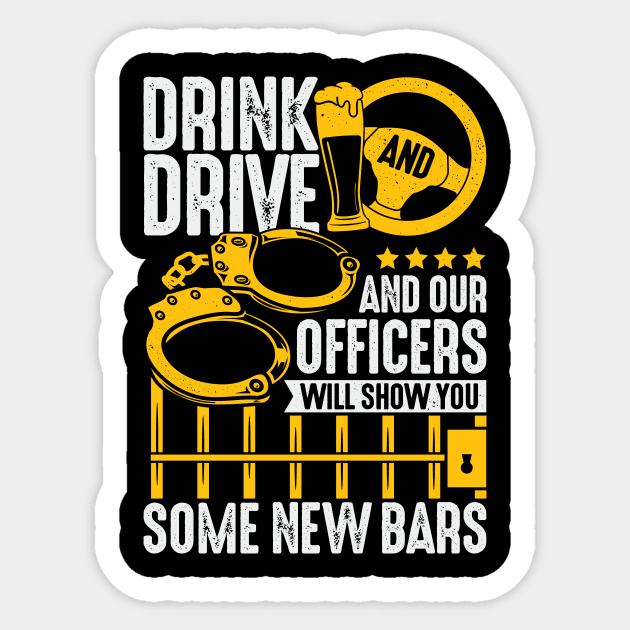 Funny Police Officer Inspector Job Sheriff Gift Sticker by Dolde08